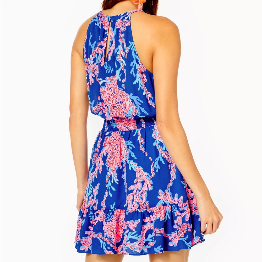 Lilly Pulitzer Blue and Pink Mini Dress